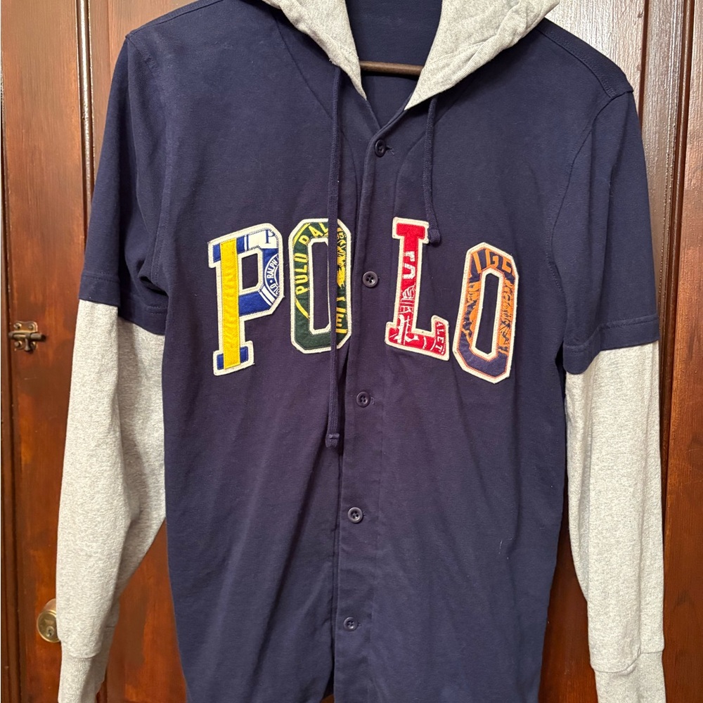 Ralph Lauren Multicolor Polo Button-Up Hoodie
